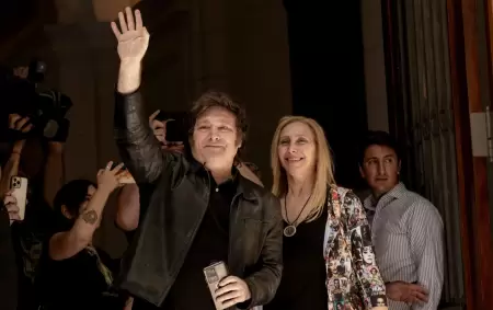 Javier Milei y su hermana Karina