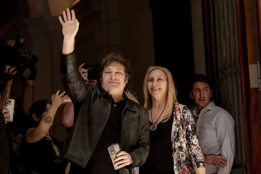 Javier Milei y su hermana Karina