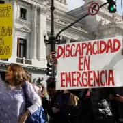 Movilizacin por la Emergencia en Discapacidad: organizaciones marchan al Congreso tras el veto total de Milei