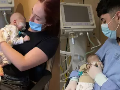 Naci sano y termin peleando por su vida en terapia intensiva