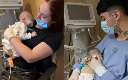 Naci sano y termin peleando por su vida en terapia intensiva