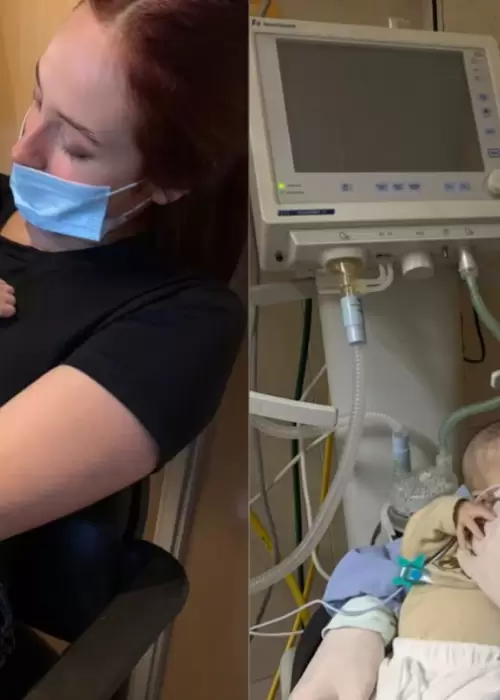 Naci sano y termin peleando por su vida en terapia intensiva