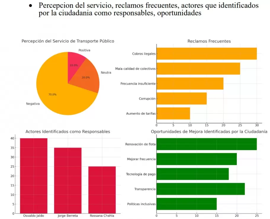 La consultora Gatica Ruiz y el estudio de escucha social que hizo sobre el transporte en la provincia de Tucumn.