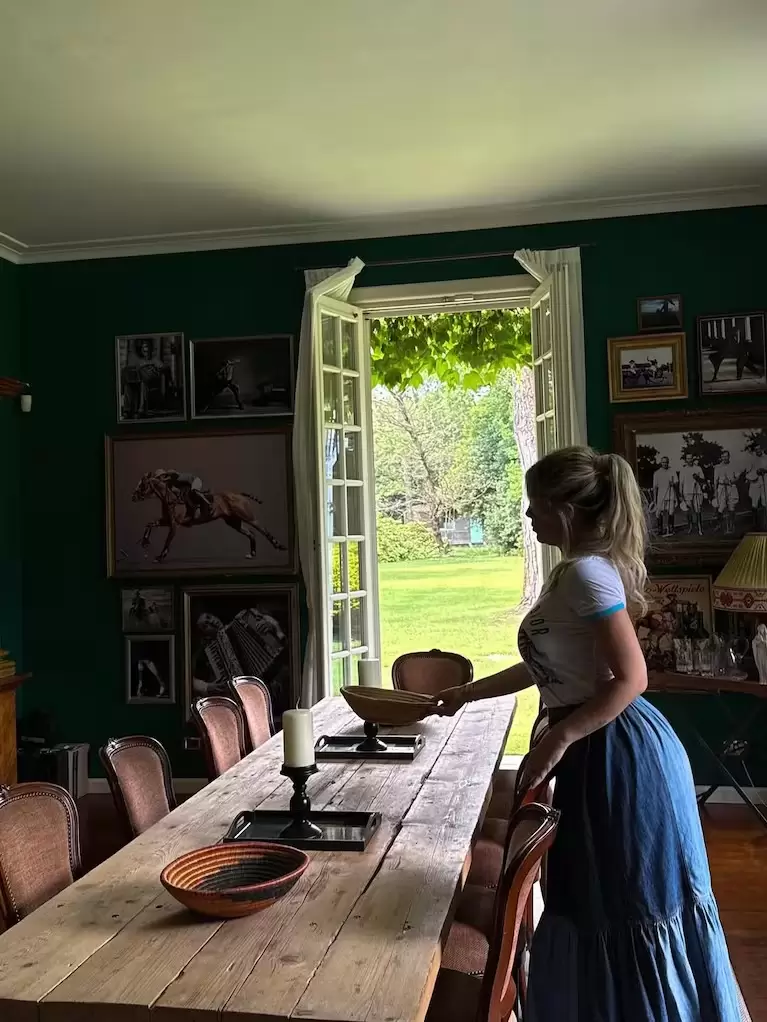 Wanda Nara en su casa de campo en Italia