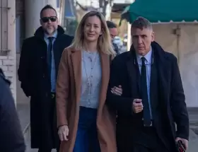Así llegaba Julieta Prandi al juicio contra su ex marido, Claudio Contardi
