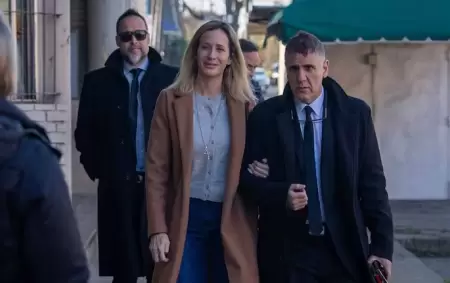 Así llegaba Julieta Prandi al juicio contra su ex marido, Claudio Contardi