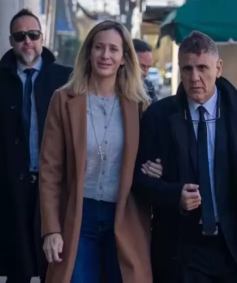 Así llegaba Julieta Prandi al juicio contra su ex marido, Claudio Contardi