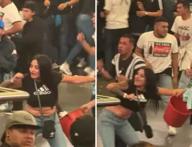 La mujer empuñó un cuchillo antes del recital de Damas Gratis