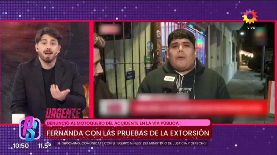 Boris, el motoquero acusado por extorsin por Fernanda Iglesias.