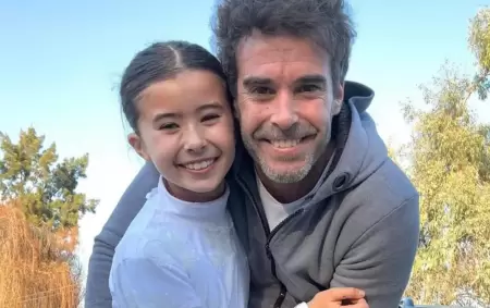 Rufina Cabré junto a su papá, Nicolás Cabré