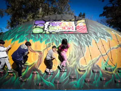 Durante el fin de semana, el predio se transform en un verdadero parque temtico.