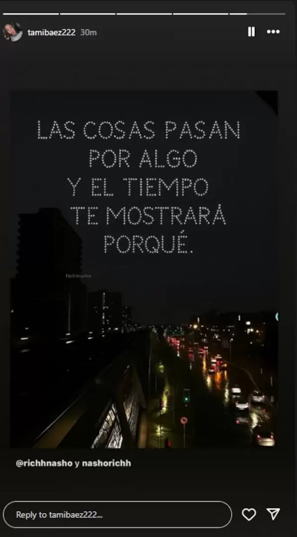 La respuesta de Tamara Bez a las indirectas de L-Gante