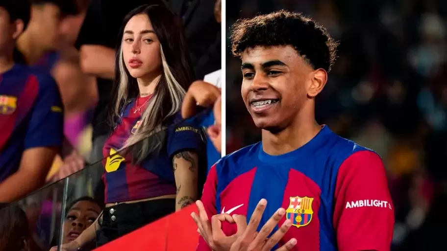 Nicki Nicole asisti al estadio para ver jugar a Lamine Yamal