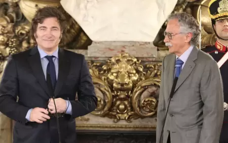 Javier Milei y Mario Lugones.