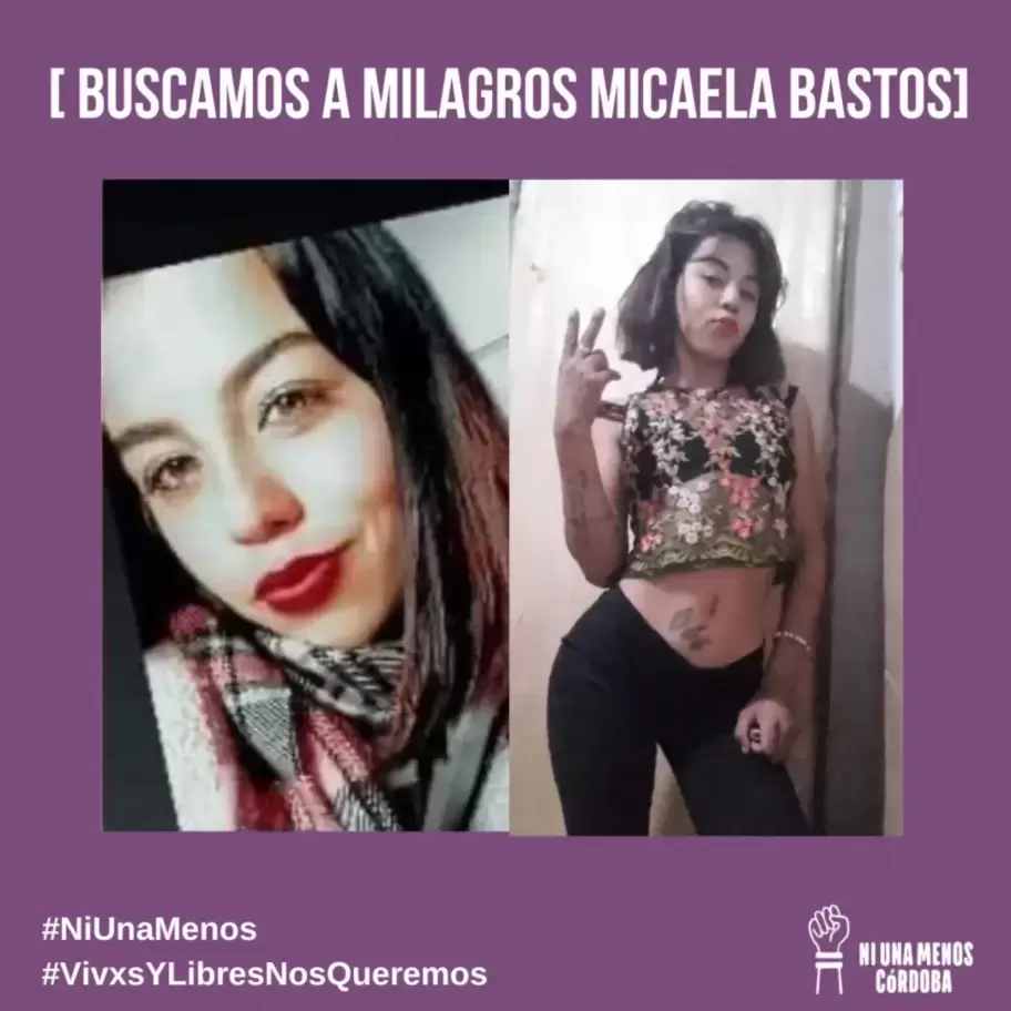 Milagros fue intensamente buscada por su familia