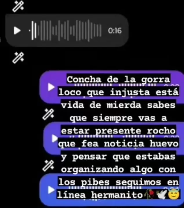 Despidieron en redes al delincuente abatido por un polica en Los Hornos