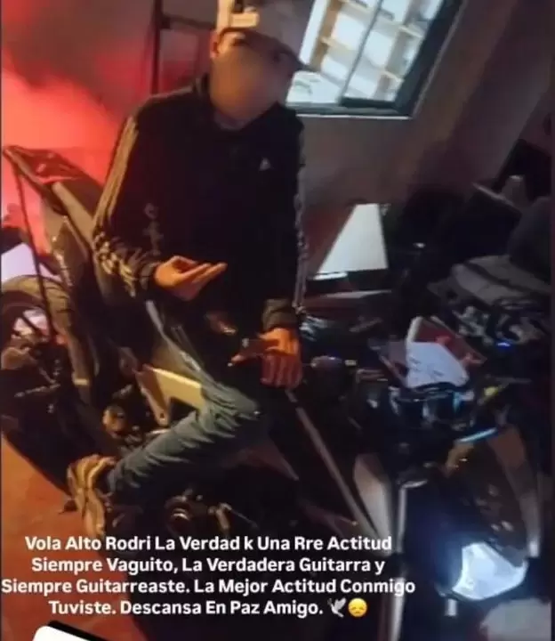 Despidieron en redes al delincuente abatido por un polica en Los Hornos