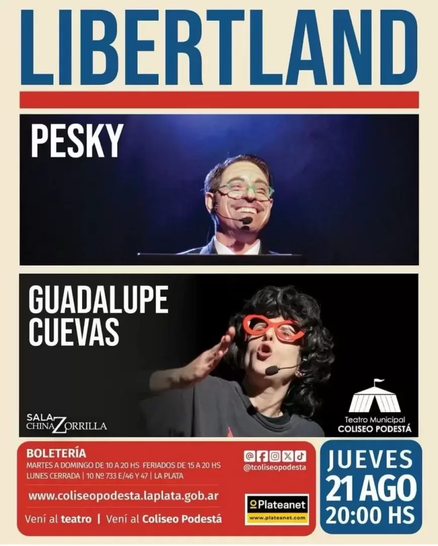 Libertland, la obra de teatro de Pesky