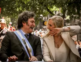 Javier y Karina Milei