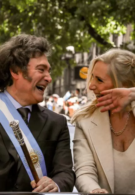 Javier y Karina Milei