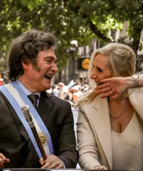 Javier y Karina Milei