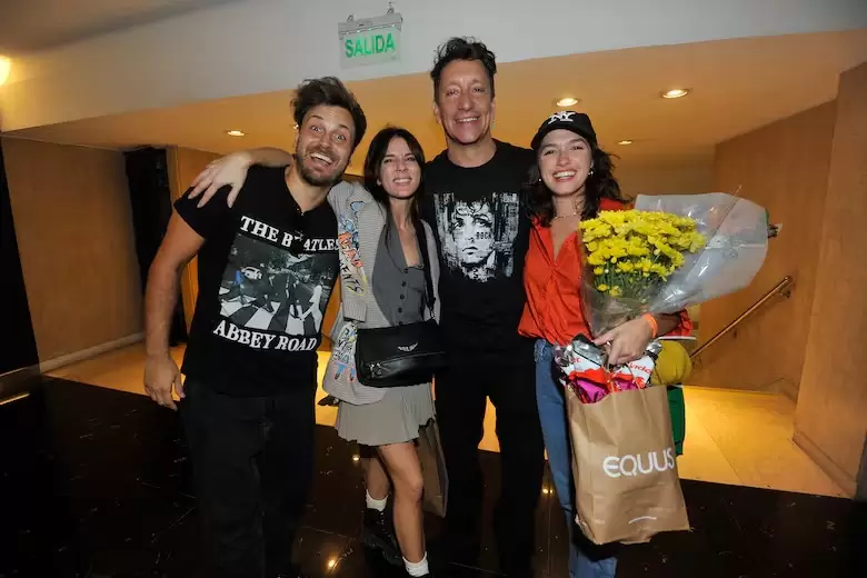 Gimena Accardi, Andrés Gil, Nicolás Vázquez y Cande Vetrano