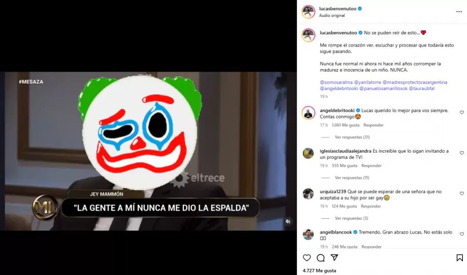 La publicación completa de Lucas Benvenuto