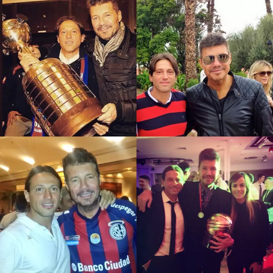 Marcelo Tinelli junto a Marcelo Moretti