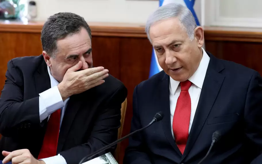 Yisrael Katz y Benjamin Netanyahu