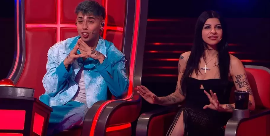 Luck Ra y Cazzu en La Voz