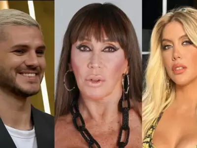 Mauro Icardi, Moria Casn y Wanda Nara.