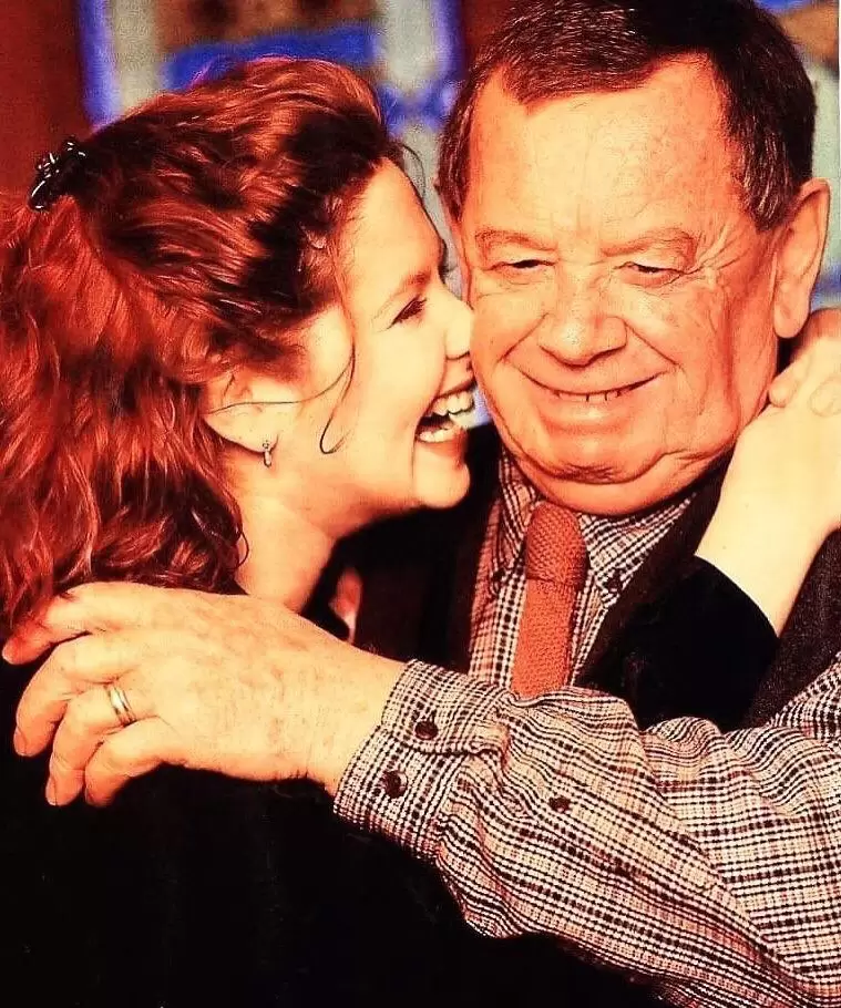 Andrea del Boca junto a su padre