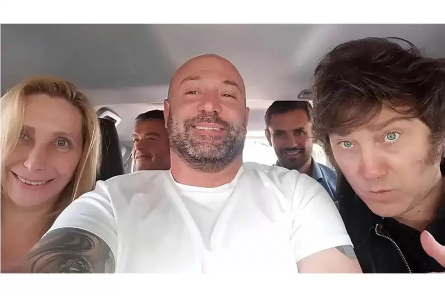 Diego Spagnuolo, Karina y Javier Milei