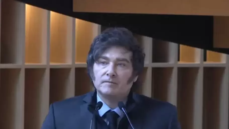 Milei desde la nueva sede de Corporacin Amrica