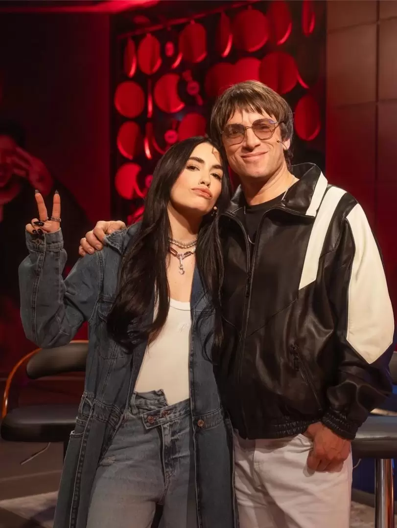 Lali Espsito recibi a Joaqun Levinton en La Voz Argentina