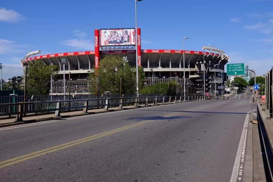 Claudia sufri el accidente en las inmediaciones de la cancha de River