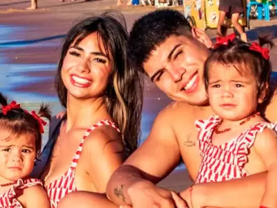 Daniela Celis, Thiago Medina y sus hijas