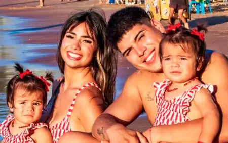 Daniela Celis, Thiago Medina y sus hijas