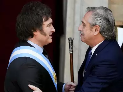 Javier Milei y Alberto Fernndez