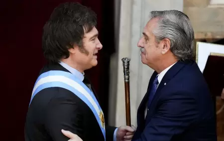 Javier Milei y Alberto Fernández