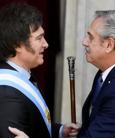 Javier Milei y Alberto Fernndez