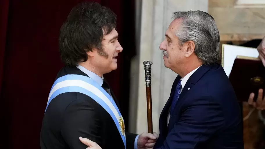 Javier Milei y Alberto Fernndez
