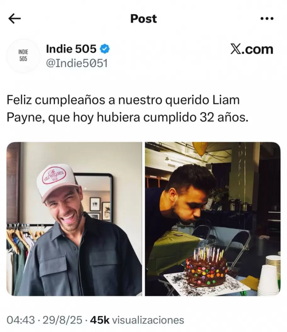 Las fanticas de Liam Payne lo recordaron en su cumpleaos nmero 32