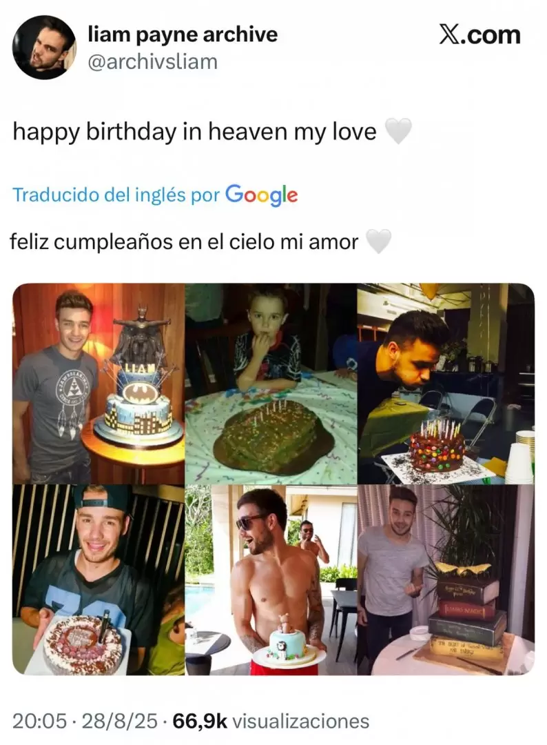 Las fanticas de Liam Payne lo recordaron en su cumpleaos nmero 32
