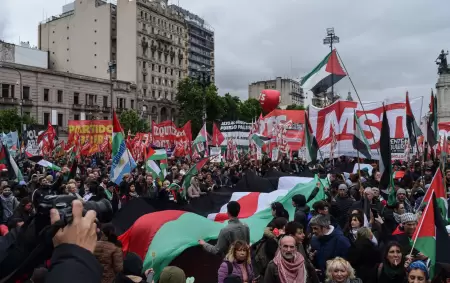 Buenos Aires vuelve a protestar contra el genocidio en la Franja de Gaza.