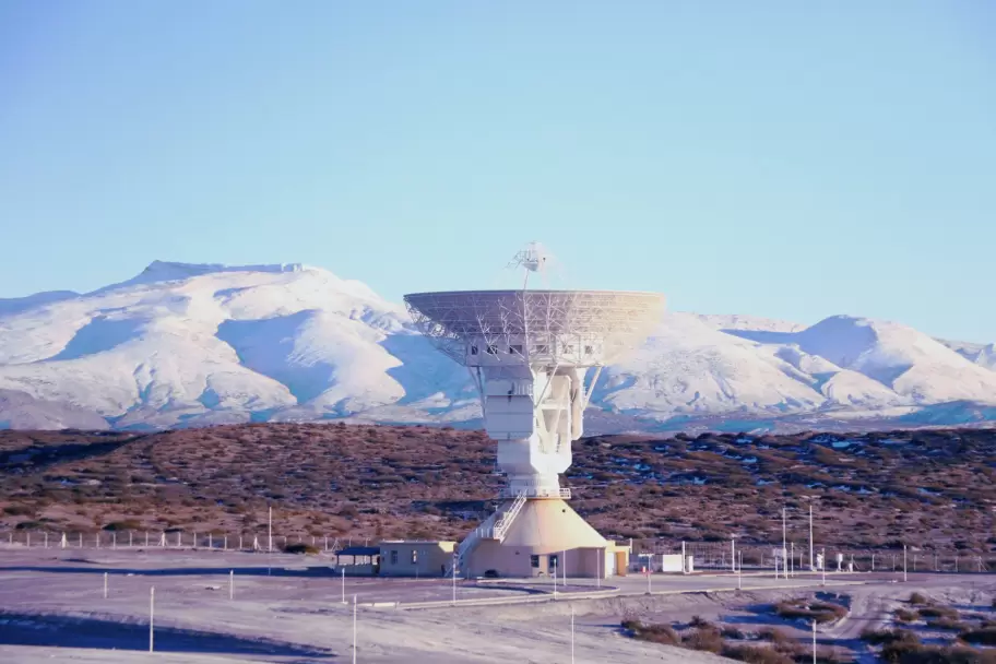 Impresionante. As es la Estacin CLTC - CONAE en Neuqun