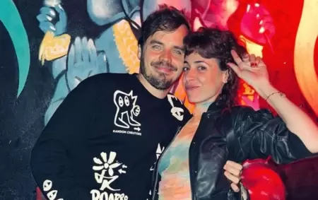 Benjamn Rojas junto a su pareja, Martina Snchez Acosta