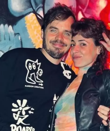 Benjamn Rojas junto a su pareja, Martina Snchez Acosta