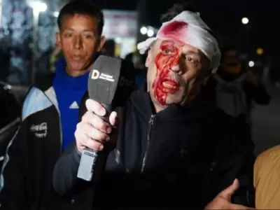 Cristian Mercatante tras la brutal agresin que recibi en Moreno.