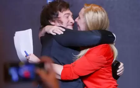 Javier Milei y Karina Milei